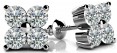 Lab Grown Cluster Stud Diamond Earrings